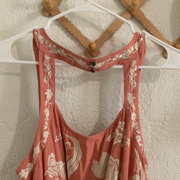 Anthropologie A+ Lucille pink embroidered dress - Picture 5 of 6